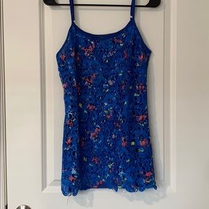 Lace colorful tank